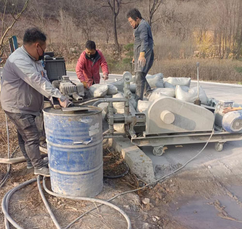 余庆路面下沉注浆